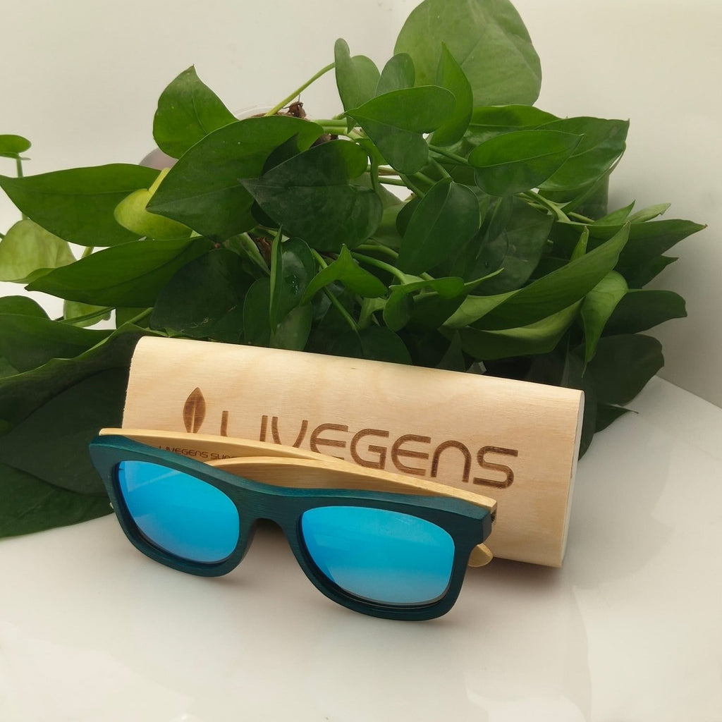gafas de madera de bambú