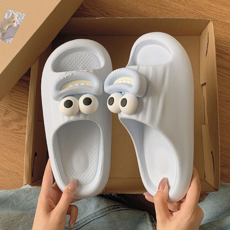 Sausage Mouth Slippers Women's Summer Soft Bottom Couple Household