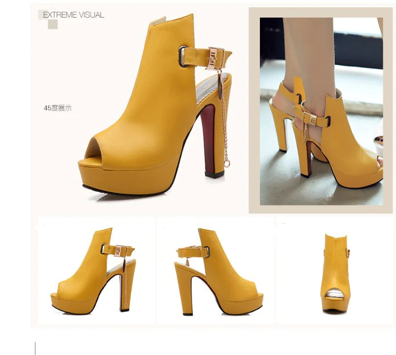 Stylish Women's Chunky Heels, Sandals, and High Heels
