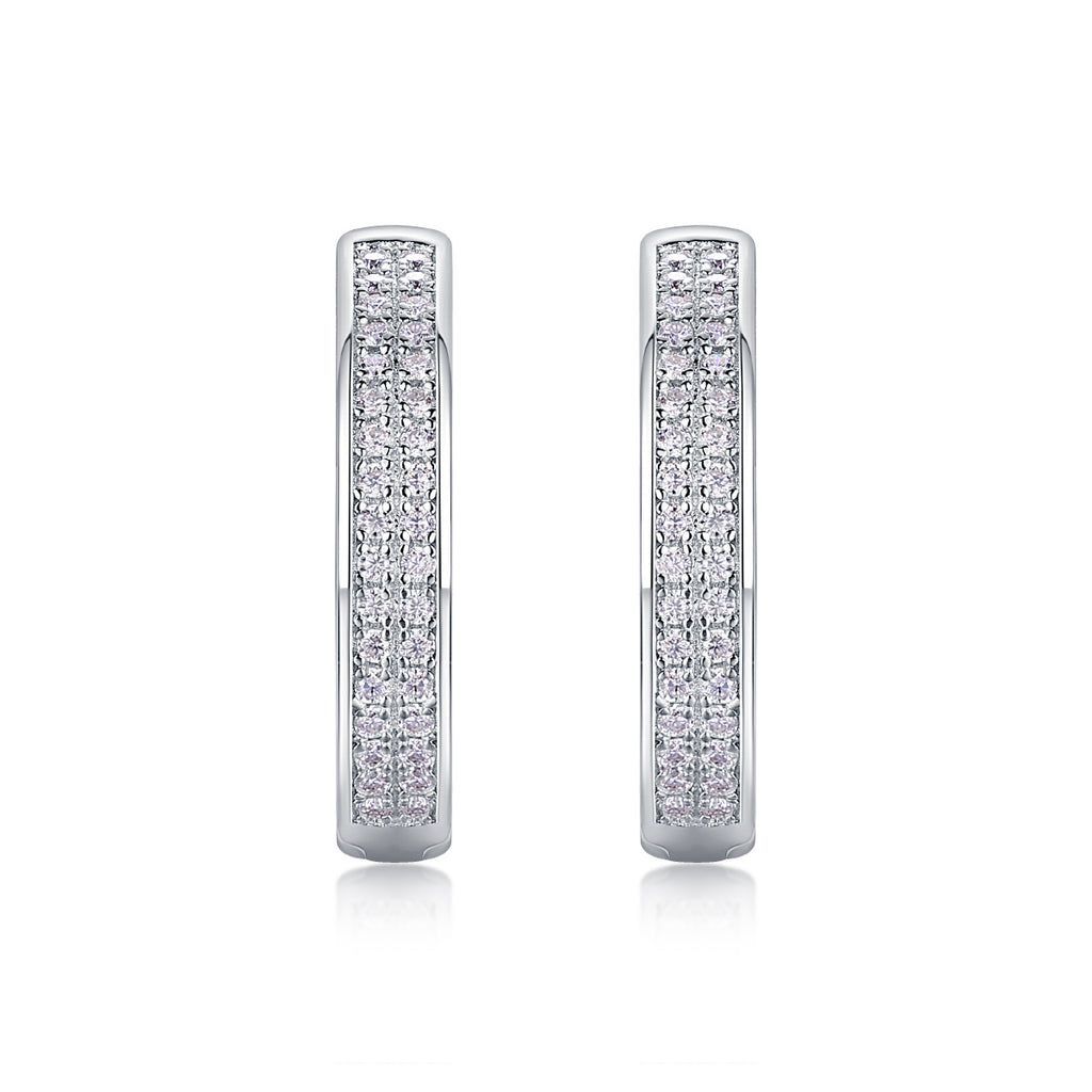 Firefly Light - Moissanite S925 Sterling Silver Earrings With Platinum-plated Stud Earrings, Fashionable, Trendy And Affordable Diamond Jewelry
