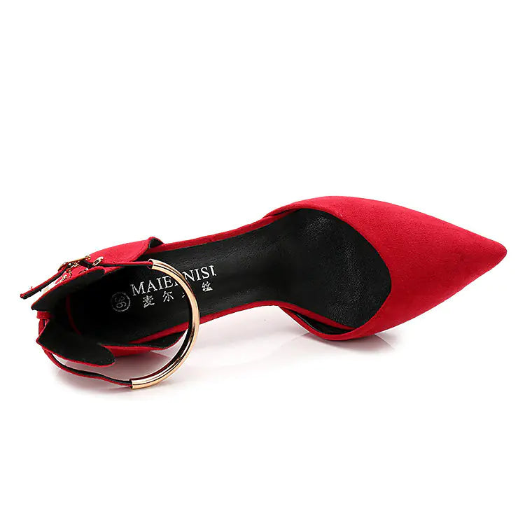 Plus Size Red High Heels for Weddings