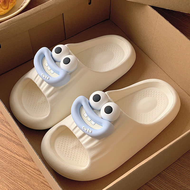 Sausage Mouth Slippers Women's Summer Soft Bottom Couple Household
