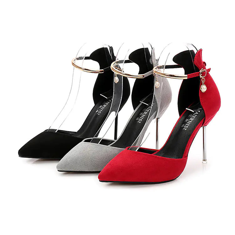 Plus Size Red High Heels for Weddings