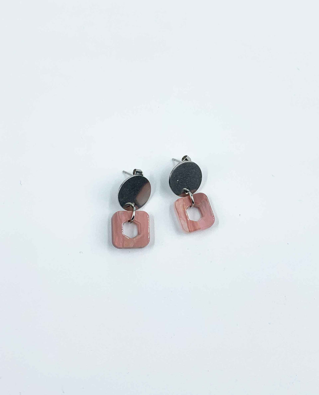 Pendientes cuadro rosa-4
