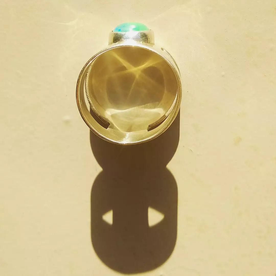 Anillo Ancho Egipcio con Ópalo-4