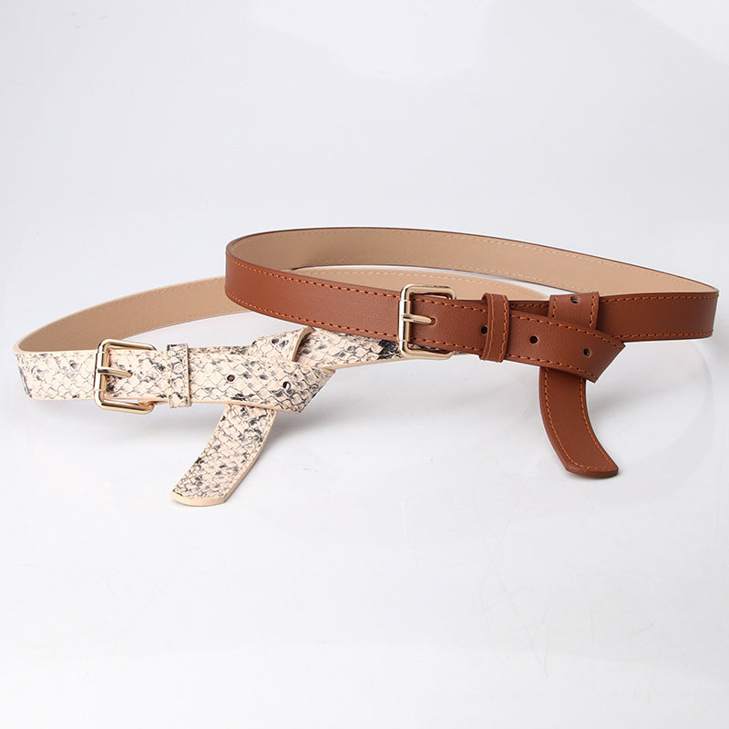 Women's Simple Pu Korean Style All-matching Trendy Fashion Belt
