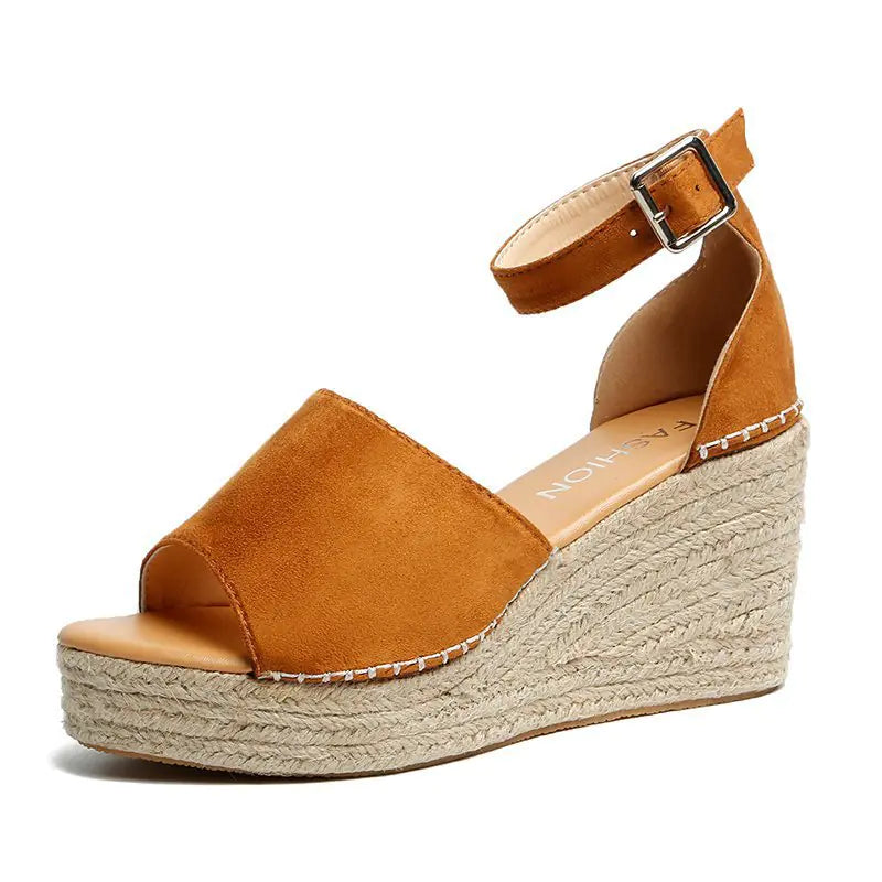 Buckle Fish Mouth High Heels for Women